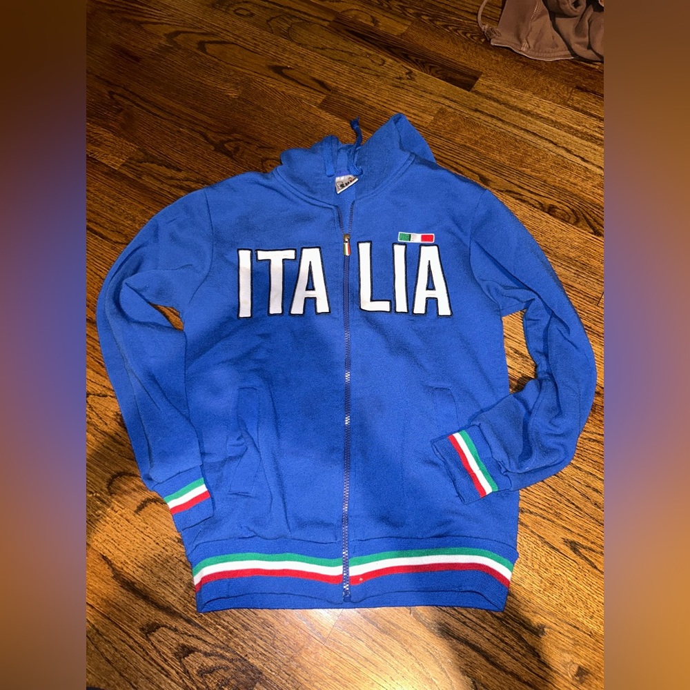 ITALIA ZIP UP SWEATER